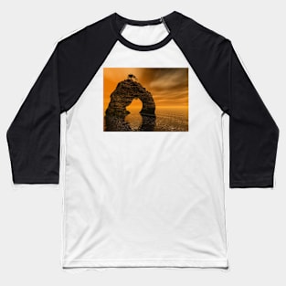 Rock and sea, somewhere in Brazil 3D rendering Baseball T-Shirt